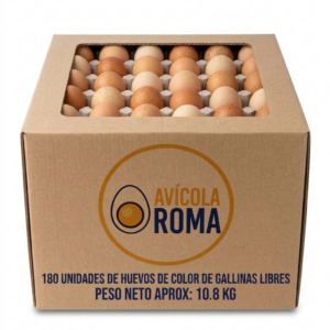 Huevos Extra Color De Gallinas Libre 180 unidades